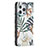 Custodia Portafoglio In Pelle Fiori Cover con Supporto L01 per Apple iPhone 14 Pro Max Multicolore