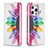 Custodia Portafoglio In Pelle Fiori Cover con Supporto L01 per Apple iPhone 14 Pro Max Rosa