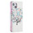 Custodia Portafoglio In Pelle Fiori Cover con Supporto L01 per Apple iPhone 15 Plus Multicolore