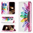 Custodia Portafoglio In Pelle Fiori Cover con Supporto L01 per Apple iPhone 16 Pro Max Rosa