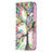 Custodia Portafoglio In Pelle Fiori Cover con Supporto L02 per Apple iPhone 14 Multicolore