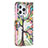 Custodia Portafoglio In Pelle Fiori Cover con Supporto L03 per Apple iPhone 13 Pro Multicolore