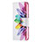 Custodia Portafoglio In Pelle Fiori Cover con Supporto L03 per Apple iPhone 14 Pro Max Rosa