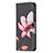 Custodia Portafoglio In Pelle Fiori Cover con Supporto L07 per Apple iPhone 15 Pro Marrone