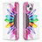 Custodia Portafoglio In Pelle Fiori Cover con Supporto per Apple iPhone 13 Mini Colorato