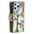 Custodia Portafoglio In Pelle Fiori Cover con Supporto per Apple iPhone 13 Pro Max Multicolore