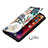 Custodia Portafoglio In Pelle Fiori Cover con Supporto per Apple iPhone 14 Multicolore