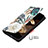 Custodia Portafoglio In Pelle Fiori Cover con Supporto per Apple iPhone 15 Plus Multicolore