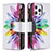 Custodia Portafoglio In Pelle Fiori Cover con Supporto per Apple iPhone 15 Pro Colorato