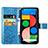 Custodia Portafoglio In Pelle Fiori Cover con Supporto per Google Pixel 5 XL 5G