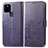 Custodia Portafoglio In Pelle Fiori Cover con Supporto per Google Pixel 5a 5G Viola