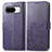 Custodia Portafoglio In Pelle Fiori Cover con Supporto per Google Pixel 8 5G Viola