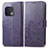 Custodia Portafoglio In Pelle Fiori Cover con Supporto per OnePlus 10 Pro 5G Viola