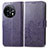 Custodia Portafoglio In Pelle Fiori Cover con Supporto per OnePlus 11 5G Viola