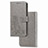 Custodia Portafoglio In Pelle Fiori Cover con Supporto per Realme 7i RMX2193 Grigio