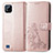 Custodia Portafoglio In Pelle Fiori Cover con Supporto per Realme C11 (2021) Oro Rosa