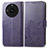 Custodia Portafoglio In Pelle Fiori Cover con Supporto per Realme Narzo 60 Pro 5G Viola