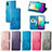 Custodia Portafoglio In Pelle Fiori Cover con Supporto per Samsung Galaxy A02