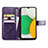 Custodia Portafoglio In Pelle Fiori Cover con Supporto per Samsung Galaxy A03 Core