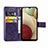 Custodia Portafoglio In Pelle Fiori Cover con Supporto per Samsung Galaxy A12