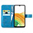 Custodia Portafoglio In Pelle Fiori Cover con Supporto per Samsung Galaxy A13 4G