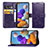 Custodia Portafoglio In Pelle Fiori Cover con Supporto per Samsung Galaxy A21s