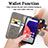 Custodia Portafoglio In Pelle Fiori Cover con Supporto per Samsung Galaxy A22 5G SC-56B