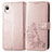 Custodia Portafoglio In Pelle Fiori Cover con Supporto per Samsung Galaxy A22 5G SC-56B Rosa