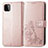 Custodia Portafoglio In Pelle Fiori Cover con Supporto per Samsung Galaxy A22s 5G Rosa