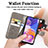 Custodia Portafoglio In Pelle Fiori Cover con Supporto per Samsung Galaxy A23 5G