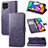Custodia Portafoglio In Pelle Fiori Cover con Supporto per Samsung Galaxy F62 5G