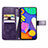 Custodia Portafoglio In Pelle Fiori Cover con Supporto per Samsung Galaxy F62 5G