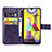 Custodia Portafoglio In Pelle Fiori Cover con Supporto per Samsung Galaxy M21s