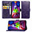 Custodia Portafoglio In Pelle Fiori Cover con Supporto per Samsung Galaxy M51