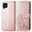 Custodia Portafoglio In Pelle Fiori Cover con Supporto per Samsung Galaxy M62 4G Rosa