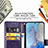 Custodia Portafoglio In Pelle Fiori Cover con Supporto per Samsung Galaxy S20 5G