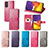 Custodia Portafoglio In Pelle Fiori Cover con Supporto per Samsung Galaxy S23 FE 5G