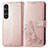 Custodia Portafoglio In Pelle Fiori Cover con Supporto per Sony Xperia 1 V