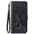 Custodia Portafoglio In Pelle Fiori Cover con Supporto per Sony Xperia 8