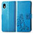 Custodia Portafoglio In Pelle Fiori Cover con Supporto per Sony Xperia Ace III