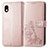 Custodia Portafoglio In Pelle Fiori Cover con Supporto per Sony Xperia Ace III Rosa