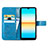 Custodia Portafoglio In Pelle Fiori Cover con Supporto per Sony Xperia Ace III SO-53C