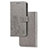 Custodia Portafoglio In Pelle Fiori Cover con Supporto per Vivo iQOO U3 5G Grigio