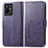 Custodia Portafoglio In Pelle Fiori Cover con Supporto per Vivo T2x 5G Viola