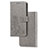 Custodia Portafoglio In Pelle Fiori Cover con Supporto per Vivo Y11s Grigio