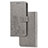 Custodia Portafoglio In Pelle Fiori Cover con Supporto per Vivo Y73s 5G Grigio