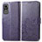 Custodia Portafoglio In Pelle Fiori Cover con Supporto per Xiaomi Civi 5G Viola