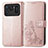 Custodia Portafoglio In Pelle Fiori Cover con Supporto per Xiaomi Mi 11 Ultra 5G Rosa