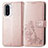 Custodia Portafoglio In Pelle Fiori Cover con Supporto per Xiaomi Mi 11i 5G Rosa