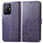 Custodia Portafoglio In Pelle Fiori Cover con Supporto per Xiaomi Mi 11T Pro 5G Viola